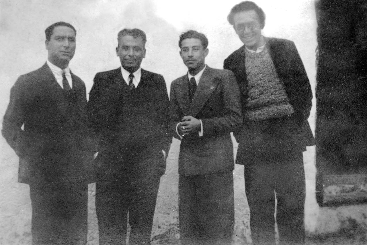 Los maestros Marcial Cosme, Angel Ruiz Enciso, Francisco Pro y Diego Villagran